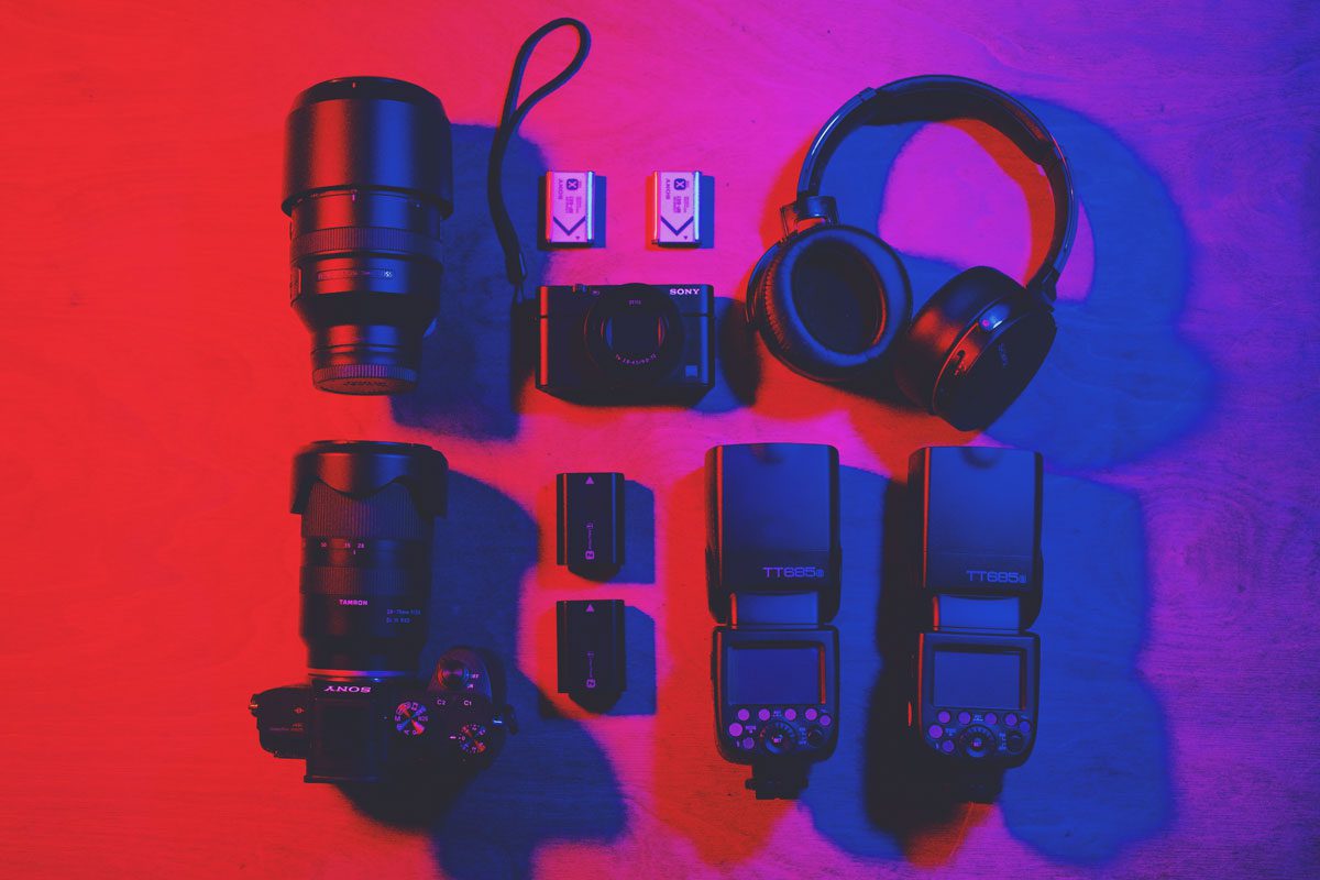 Neon Lights and Camera Gear