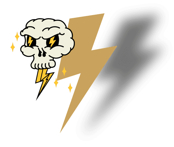 Lightning Bilt Cloud Skull